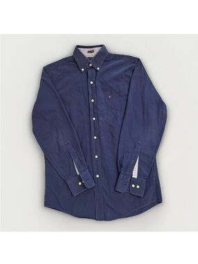 Tommy Hilfiger Dark Blue Button-Down Dress Shirt